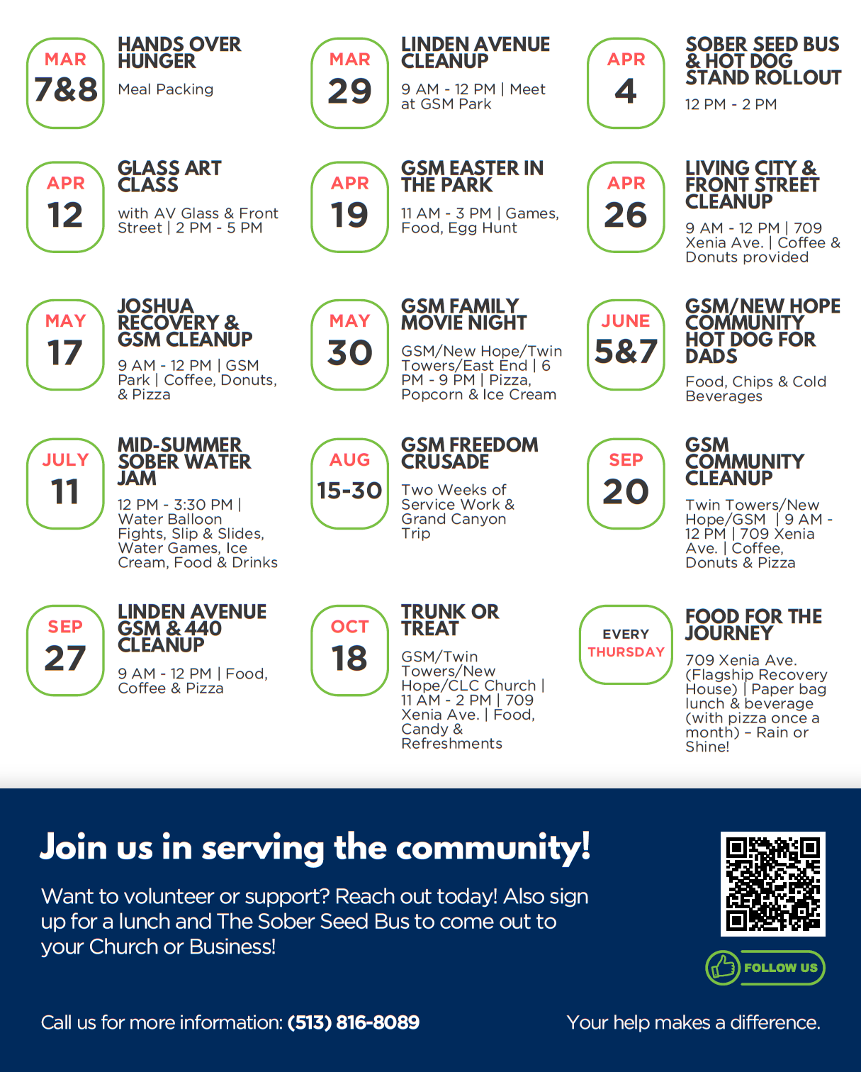 GSM 2025 Community Calendar