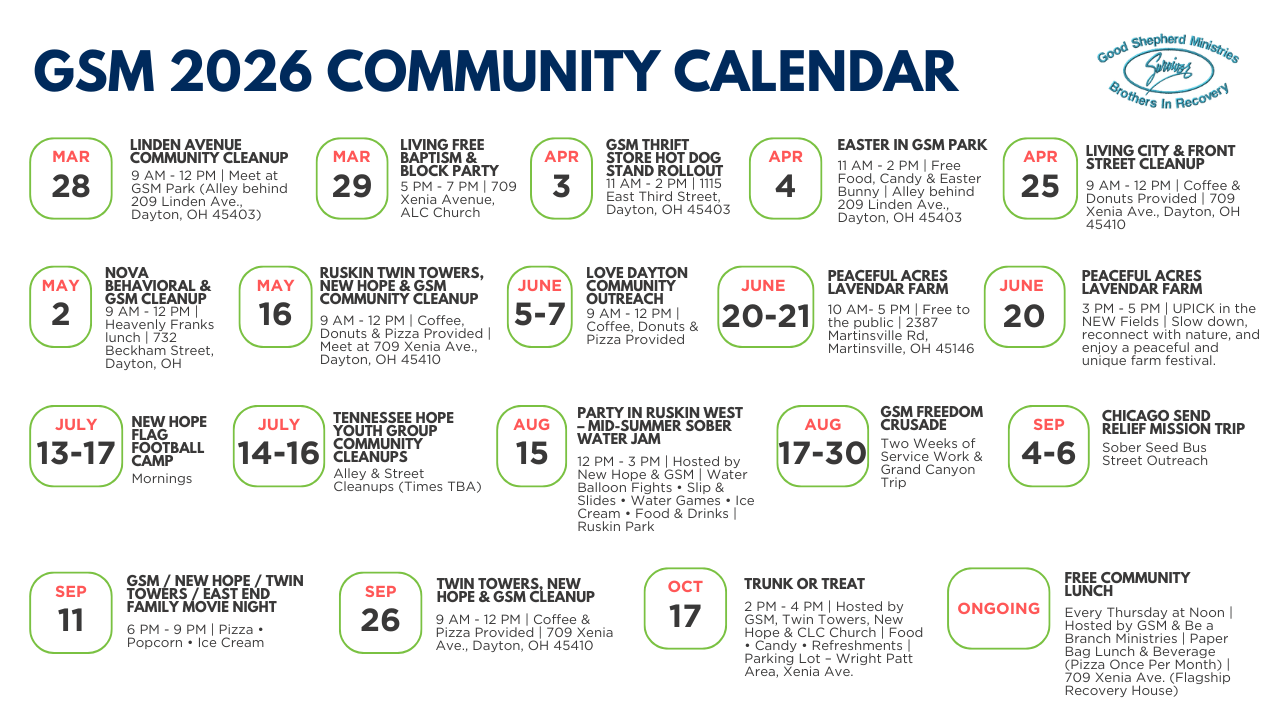 GSM 2025 Community Calendar