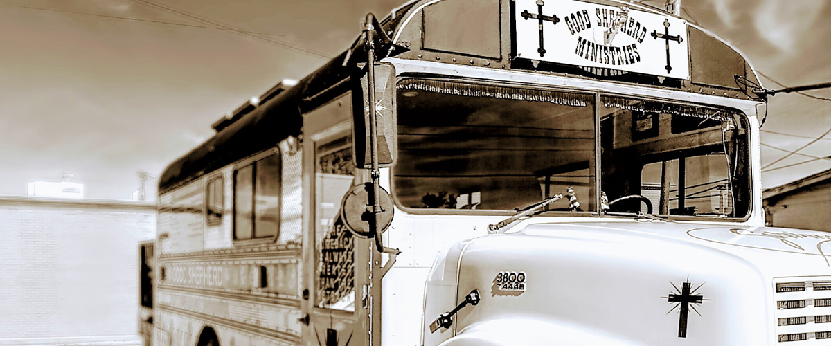 Community Sober Camper Bus Build ribbon cutting
